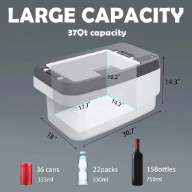 Resim Antuncle Tesla Model Y Bagaj Havuz Buzdolabı 