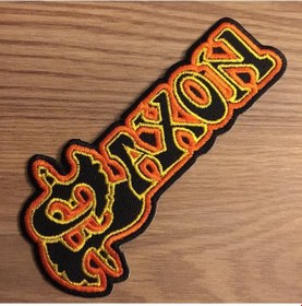 Resim Saxon Logo Patches Arma ve Kot Yamaları 