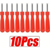 Resim Willowhaven Tek Uçlu Vana Çekirdeği Aracı 10 Parça Kırmızı 