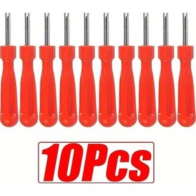 Resim Willowhaven Tek Uçlu Vana Çekirdeği Aracı 10 Parça Kırmızı 