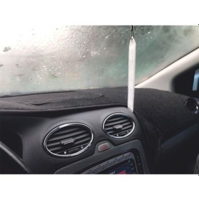 Resim 2005-2011 Modellerine Uygun Ford Focus 2 Kapaklı Torpido Koruma Halısı Siyah Kenar Renk Siyah 