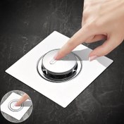 Resim Anti-koku iç çekirdeğiyle 1 adet Paslanmaz Çelik Banyo Zemin Drenajı, Anti-böcek Tuvalet Kanalizasyon Borusu, Geri Akış Koku Filtresi Çarpma Çekirdeği - Dayanıklı 201 Paslanmaz Çelik, Kolay Kurulum, Modern Banyo Drenaj Çözümü, Banyo Drenajı | Modern Dren Tasarımı | Paslanmaz Çelik Drenaj 