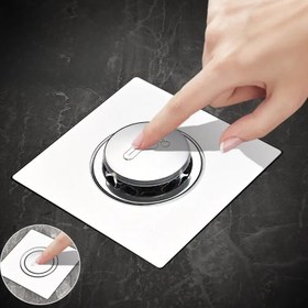 Resim Anti-koku iç çekirdeğiyle 1 adet Paslanmaz Çelik Banyo Zemin Drenajı, Anti-böcek Tuvalet Kanalizasyon Borusu, Geri Akış Koku Filtresi Çarpma Çekirdeği - Dayanıklı 201 Paslanmaz Çelik, Kolay Kurulum, Modern Banyo Drenaj Çözümü, Banyo Drenajı | Modern Dren Tasarımı | Paslanmaz Çelik Drenaj 