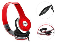 Resim SNOPY SN-911 MULTİMEDİA KIRMIZI MİKROFONLU KULAKLIK 