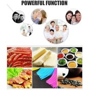 Resim Qingmipy Yemek Dereceli Silikon Yağ Fırçası - Isı Dayanıklı, Ergonomik Tutamaklı, Etkili Dağıtım - Barbekü, Pastry, Pişirme İçin Çok Renkli 