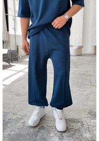 Resim İndigo Cozy Premium Çımalı Paça Lastik Eşofman İndigo 