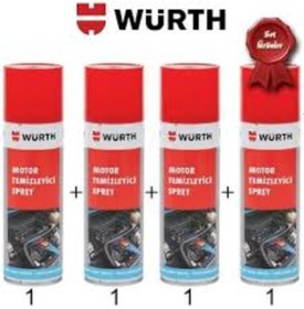 Resim 4x Würth Motor Temizleme Spreyi 500 Ml 5x25x5 