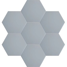 Resim Can Seramik - 15*17 Cm. Beyaz Altıgen Çini Karo (5 Li 1 Paket) 