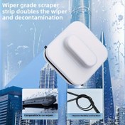 Resim Çok Yönlü Süper Manyetik Cam Temizleme Seti - 3-10mm Camlar İçin, Anti-Sıkışma Güvenlik Kilidi + 5ft Güvenlik İpi - Yüksek Katlı Apartman/Araç/Ticari Kullanım 