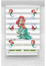 Resim Perdecizade Enxboy Deniz Kızı Dijital Baskılı Zebra Perde-cocuk Odası-stor Perde Pz-363 Renkli 