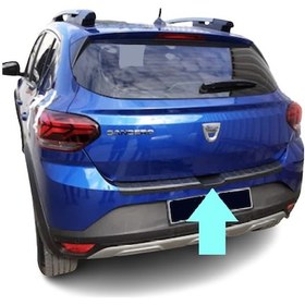 Resim Arka Tampon Eşiği Krom Sandero-3 Hb 5d 2020 Ve Sonrası Modeller İçin 