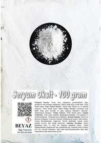 Resim Cam Parlatma Tozu Beyaz Seryum Oksit - 100 GRAM 