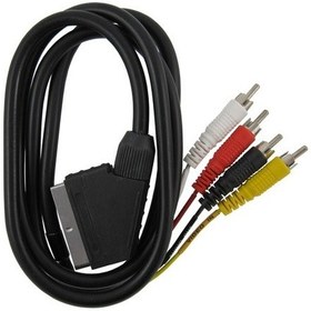 Resim Scart To 4Rca Tos Skart Görüntü Ses Kablosu 4826P Erkek Erkek Sca 