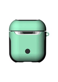 Resim Ekılıf - Apple Uyumlu AirPods 1.nesil - Kılıf Darbelere Karşı Dayanıklı Shockproof Silikon Kılıf - Kırmızı-mavi 