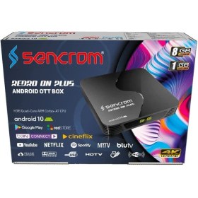 Resim Redline Sencrom Redro On Plus 4K Android 10 1gb 8gb Tv Box 