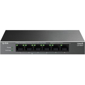 Resim Tp-Link 6 Port 10-100 Mbps 4 Port Poe+ 10-100 Mbps Switch Metal Kasa 
