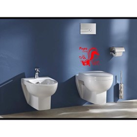 Resim Genel Markalar Wc Sticker-banyo Sticker-komik Sticker-ev Dekor 