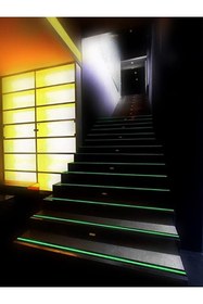 Resim BANT EVİ Fosforlu Kaydırmaz Bant 5cmx5m Yeşil Fosforlu Merdiven Bandı Fotolümenli 