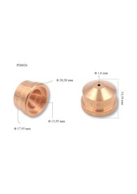 Resim Trafimet Cb 100 - Cb 150 1,8mm Plazma Kesim Memesi Pd0026-18 