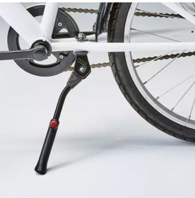 Resim Bisiklet Yan Sehpa Ayarlanabilir Ayaklık Alüminyum Park Ayağı Mat Siyah - Sarı 