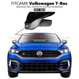 Resim FitCamX - Volkswagen T-Roc Modele Özel 4K Araç Kamerası (2017-2022) 