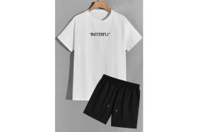 Resim Trendypassion Butterfly Sırt Baskılı Şort T-Shirt Eşofman Takımı 