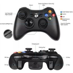 Resim Xbox 360, Ps3, Pc ve Android Kablosuz Wireless Controller 