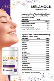 Resim %100 Saf Ve Doğal Kolajen Collagen Peptitler, Hyaluronik Asit Ve Hidrolize Elastin Diyet Takviyesi 