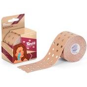 Resim TMAX Tape Yüz Yogası Bandı Delikli Beauty Punch Lenfatik Tape 5 Cm X 5 Metre 