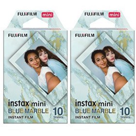 Resim Fujifilm Instax Mini Blue Marble 10x2 Film Seti 