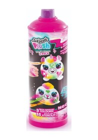 Resim Airbrush Neon Boyanıp Yıkanabilen Mini Peluş Sürpriz 2 Li Paket Pembe 