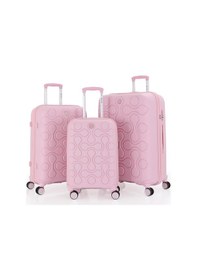 Resim Mçs Üçlü Polipropilen Valiz Seti V376 S23sy1000029-set 00070 Pudra 