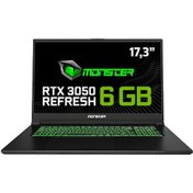Resim Abra A7 V15.3.2 Intel Core i5 13500H 32 GB RAM 1 TB SSD 6 GB RTX 3050 FreeDOS 17,3" FHD 144 Hz Oyun Bilgisayarı Monster