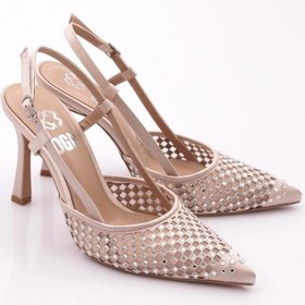 Resim Dgn 6704 Kadin Arkadan Bağli Topuklu Abiye Ayakkabi 6704-424-R8357 