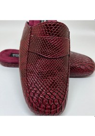 Resim Gönen Leder Erkek El Yapımı Bordo Cobra Ev Terliği Gı699646 Bordo 