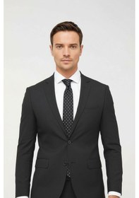 Resim İgs Erkek Füme Slim Fit Dar Kalıp Klasik Takım Elbise-23991 