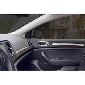 Resim Omsa Renault Megane 4 Sedan Krom İç Kapı Kolu Çerçevesi Taşlı 4 Parça 2021 Ve Sonrası 