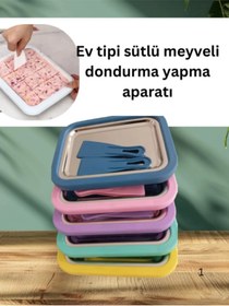 Resim Anadolu Saray Ev Tipi Spatulalı Kore Tarzı Rulo Dondurma Tavası Yoğurt Dondurma Bowl Tabağı Dondurma Yapma Aparat 