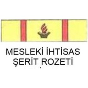 Resim Mesleki İhtisas Şerit Rozeti Çok Renkli 