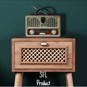 Resim SFL Product Taşınabilir Nostaljik Radyo Bluetooth/fm/usb/sd Retro Radyo M111bt 