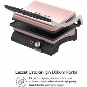 Resim Feris FT3011 1800 W 12 Dilim Sanayi Döküm Tipi Tost Makinesi 