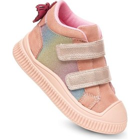 Resim Kaptan Junior Kışlık Günlük Kız Çocuk Bebek Cırtlı Bot Barznk 650 Pembe 
