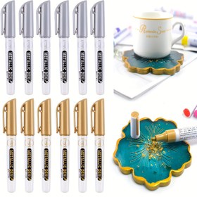 Resim Altın ve Gümüş Metal Kalem, Epoksi Reçine Kalıp Çizim Kalemleri, Vurgulayıcılar, Kalıcı İşaretleyiciler, El Yapımı, Okula Dönüş Sezonu, Okul Malzemeleri, Sevimli Kırtasiye, Kampüs Renkleri, İşaretleyiciler, Yazma Kalemleri 