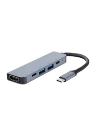 Resim Hnrlıshp Çevirici Dönüştürücü Adaptör Macbook 3 In 1 Type-c To Hdmı Usb 3.0 