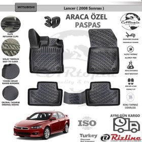 Resim Mitsubishi Lancer / 2008 Sonrası / Siyah / Rizline Paspas 