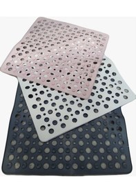 Resim İsgstore Kare Bubble Bath Math Banyo & Duş Kaydırmazı Antrasit 2 Adet Antrasit 