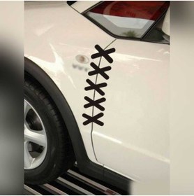 Resim KC TASARIM ÇARPI stickeri 4 adet 