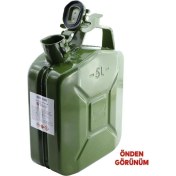Resim Bro Metal Benzin Bidonu 5 Litre Akaryakıt Mazot Taşıma Doldurma Depolama Bidonu Dayanıklı Bidon. 