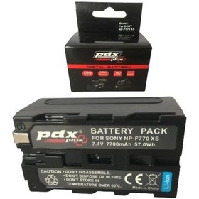 Resim PDX 7700 mAh PDX F770 XS 396 Ledli Kamera Işık Bataryası 