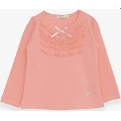 Resim Breeze Kız Bebek Uzun Kollu Tişört Güpürlü Fiyonklu 6 Ay-8 Yaş, S (541266443) 